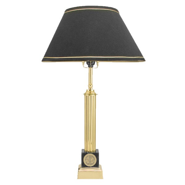 Alumni Brass Lamp - Black Marble Ba